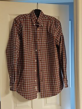 croft & barrow Men’s Long-Sleeve Plaid Button-Down Shirt - Brown, Black, White